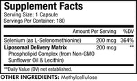 Thumbnail for Codeage Selenium 200 mcg Supplement, 6-Month Supply, Immune Support, Mineral Cofactor Selenomethionine, Phospholipids, Vegan, Liposomal Delivery - 2 Pack