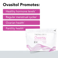 Thumbnail for Theralogix Ovasitol Inositol Powder Packets - 90-Day Supply - Myo-Inositol & D-Chiro Inositol for Hormone Balance & Ovarian Function Support* - NSF Certified - 180 Packets