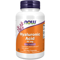 Thumbnail for NOW Foods Supplements, Hyaluronic Acid 50 mg with MSM, Joint Support*, 120 Veg Capsules