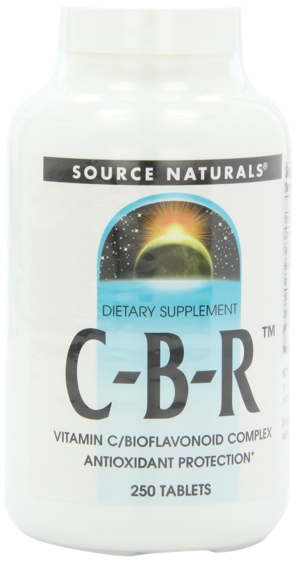 Source Naturals C-B-R - Vitamin C, Bioflavonoid Complex for Antioxidant Protection - 250 Tablets
