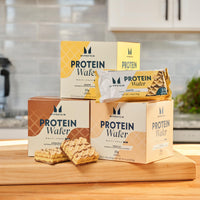 Thumbnail for Myprotein Protein Bars, Crispy Protein Wafers, 15g High Protein Snacks, Box of 10 Chocolate Wafers Packs, Milk & Whey Protein Isolate, Light & Crunchy