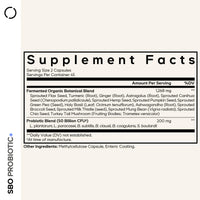 Thumbnail for Codeage SBO Probiotics, 50 Billion CFUs Per Serving, Multi Strain Soil Based Organisms Blend and Organic Fermented Botanical Blend, Shelf-Stable - 2 Pack