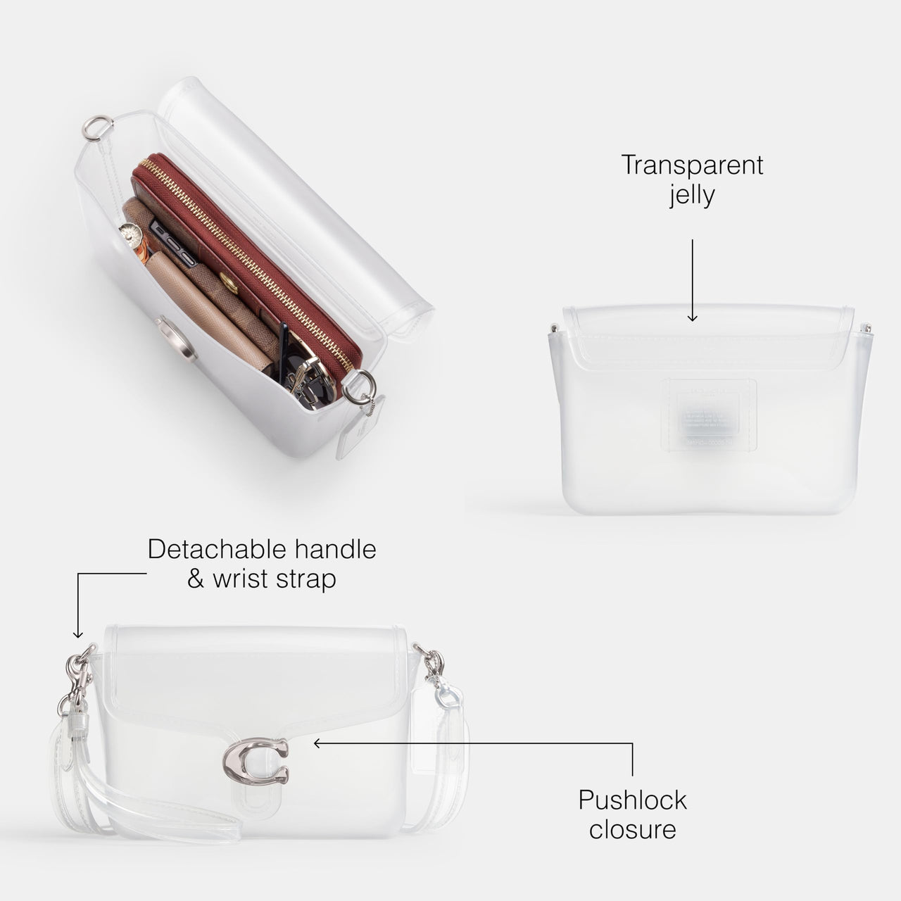 Coach Jelly Tabby, Clear