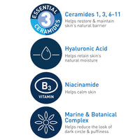 Thumbnail for CeraVe Eye Repair Cream | Under Eye Cream| 0.5 Ounce & Daily Moisturizing Lotion | 19 Ounce & Hydrating Facial Cleanser | Moisturizing Non-Foaming Face Wash | 16 Fluid Ounce
