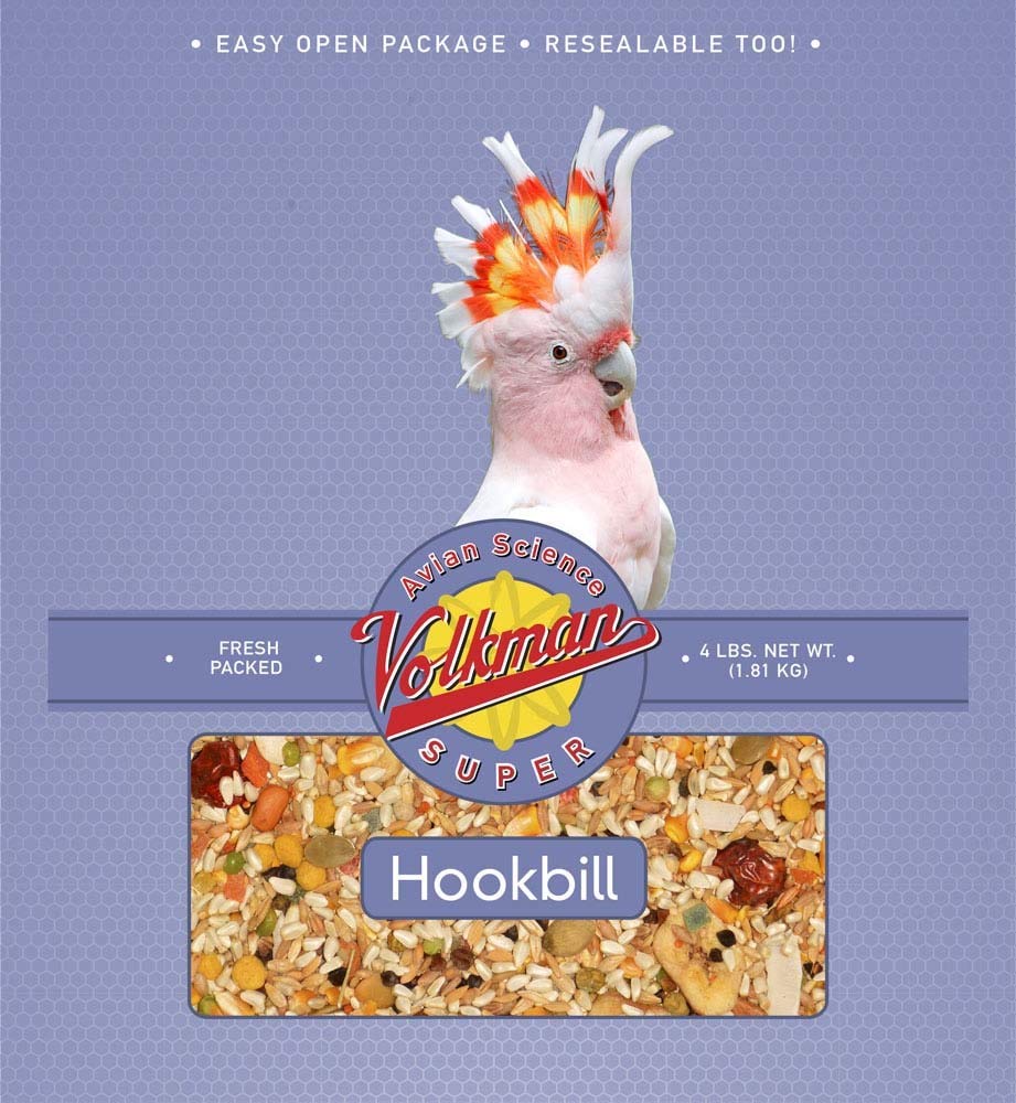 Volkman Avian Science Super Hookbill Mix - 4lb (1.81kg) PACK of 2 Bags