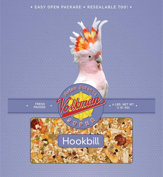 Volkman Avian Science Super Hookbill Mix - 4lb (1.81kg) PACK of 2 Bags