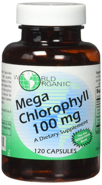 Thumbnail for World Organics 100 mg Mega Chlorophyll, 120 Count