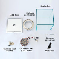 Thumbnail for Arc Reactor 1:1 Ratio Vibration Sensing LED Light USB Connection with Display Case for Collections, has a heart