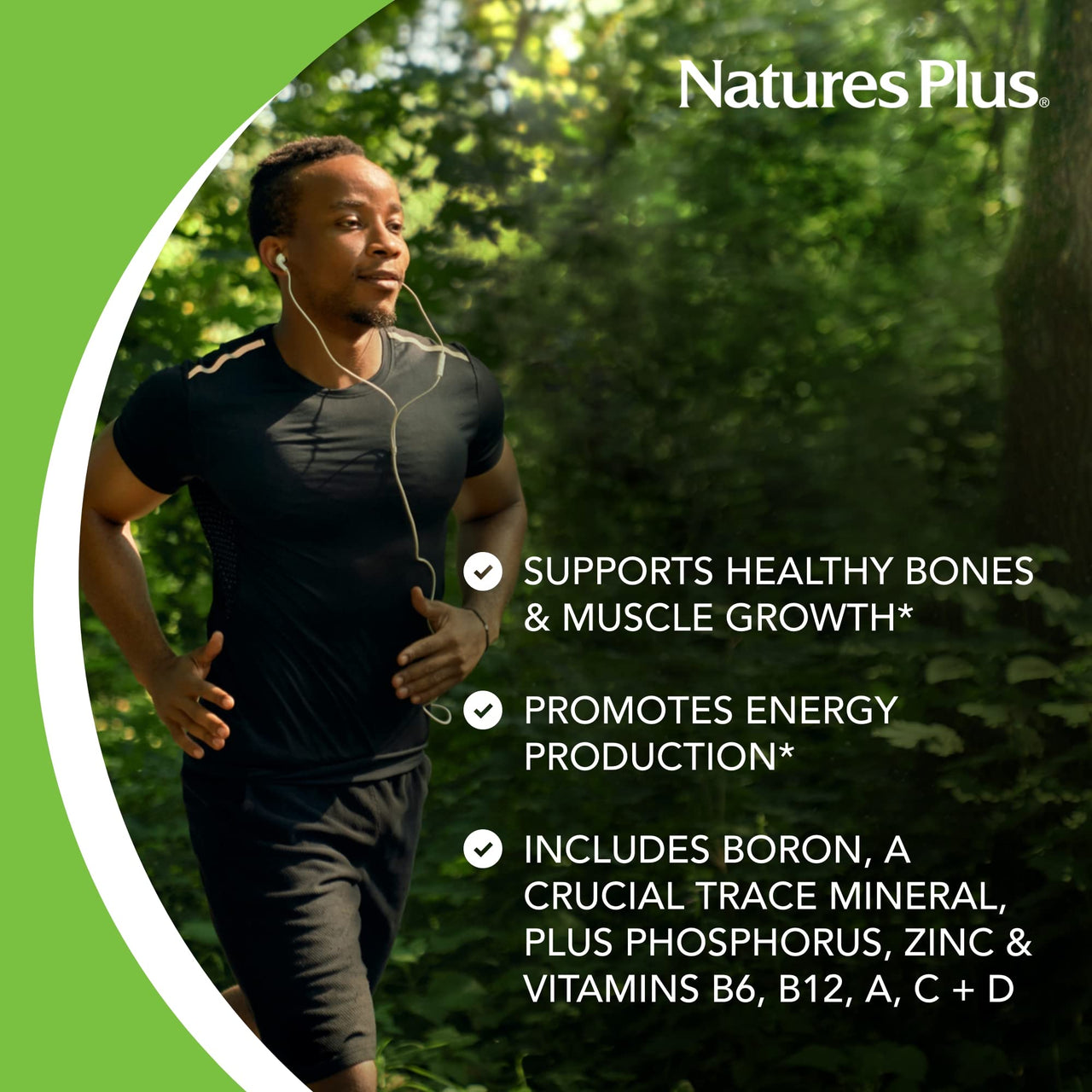 NaturesPlus Bone Power - 180 Softgels - Osteo Nutrient Complex - Dairy Free, Gluten Free - 45 Servings