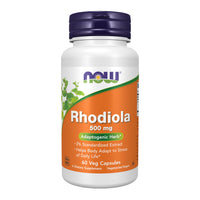 Thumbnail for NOW FOODS Rhodiola 500MG 3PCT Extract60 VCAP, 60 CT