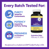 Thumbnail for InnovixLabs Purified Omega 7 Supplement - 210 mg Omega-7 Palmitoleic Acid, Fish Oil for Metabolism & Triglyceride Support, Essential Fatty Acids, IFOS Approved, 30 Softgels