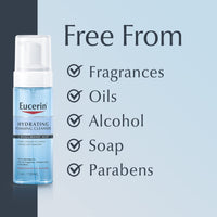 Thumbnail for Eucerin Hydrating Foaming Daily Facial Cleanser with Hyaluronic Acid, 5 Fl Oz