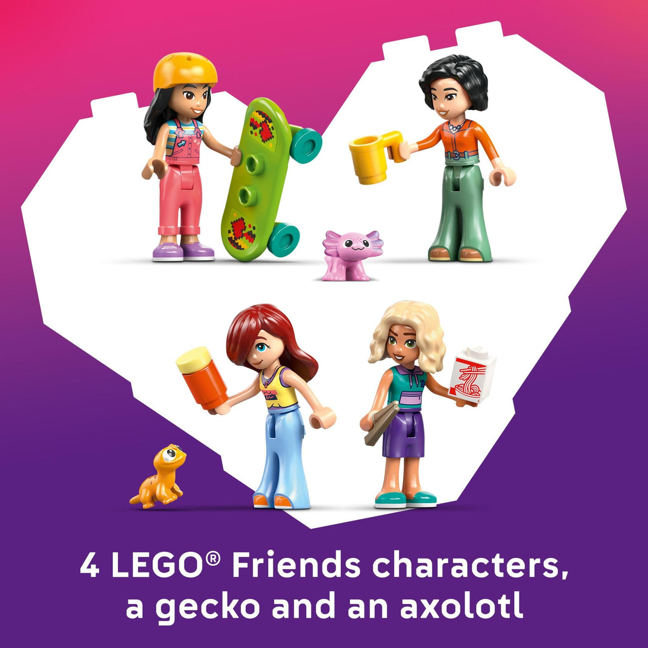 LEGO Friends Liann’s Family House Building Toy for Girls & Boys - Pretend Play Set for Kids, Ages 7+ - W/4 Minidolls, 2 Toy Pet Figures, & Doll House Accessories - Gift Idea for Birthdays - 42687