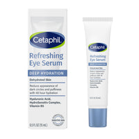 Thumbnail for CETAPHIL Deep Hydration Refreshing Eye Serum, 0.5 fl oz, 48Hr Hydrating Under Eye Cream to Reduce the Appearance of Dark Circles, With Hyaluronic Acid, Vitamin E & B5 (Packaging May Vary)