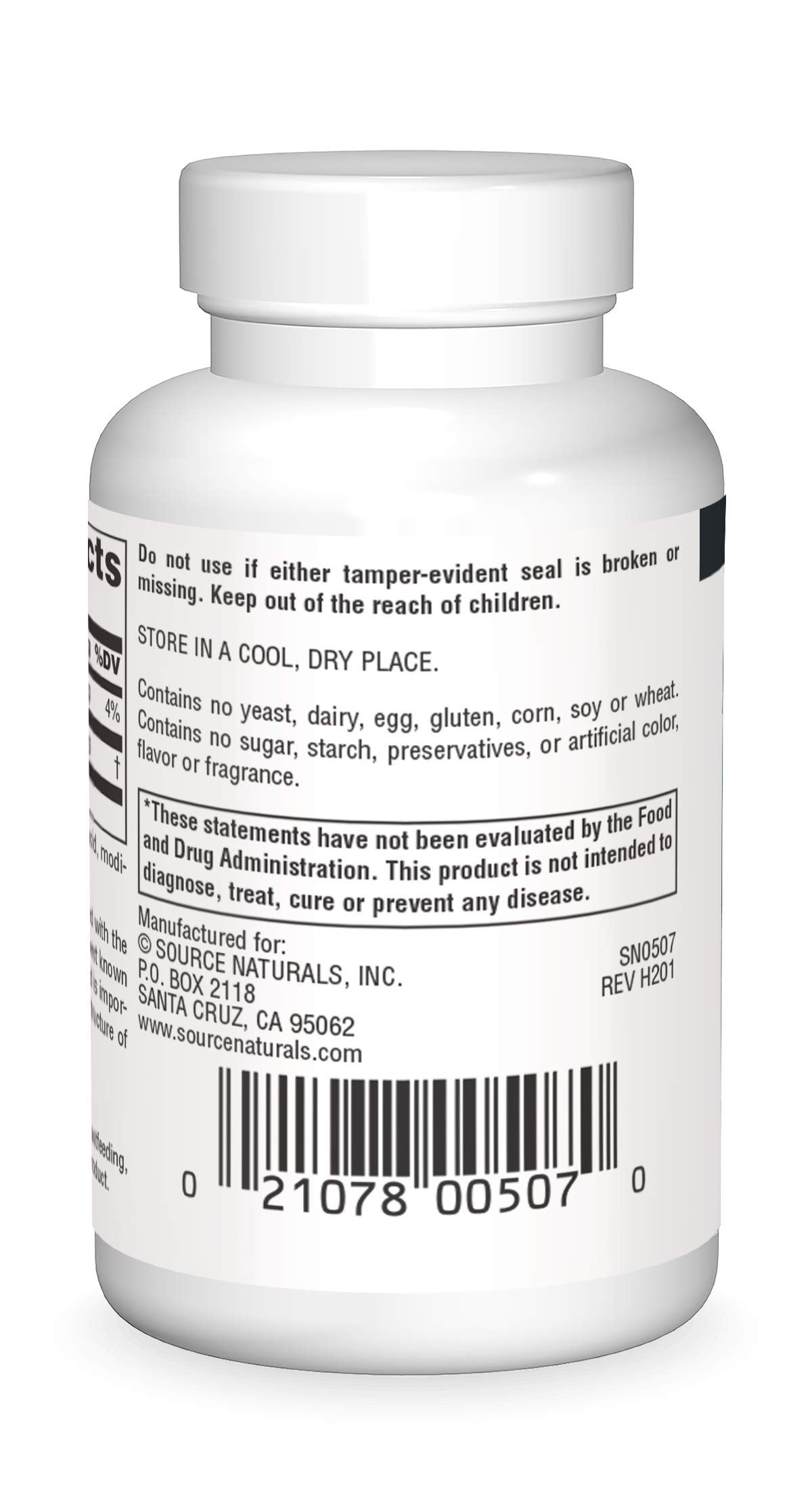 Source Naturals PABA - para-Amino Benzoic Acid, 100 mg Dietary Supplement - 100 Tablets