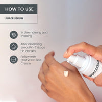 Thumbnail for Wonderskin Super Serum - All Day Glow Multi-Corrective Serum, Skin Care Facial Moisturizer, Vitamin C with Hyaluronic Acid, Anti Aging Purevoc Range