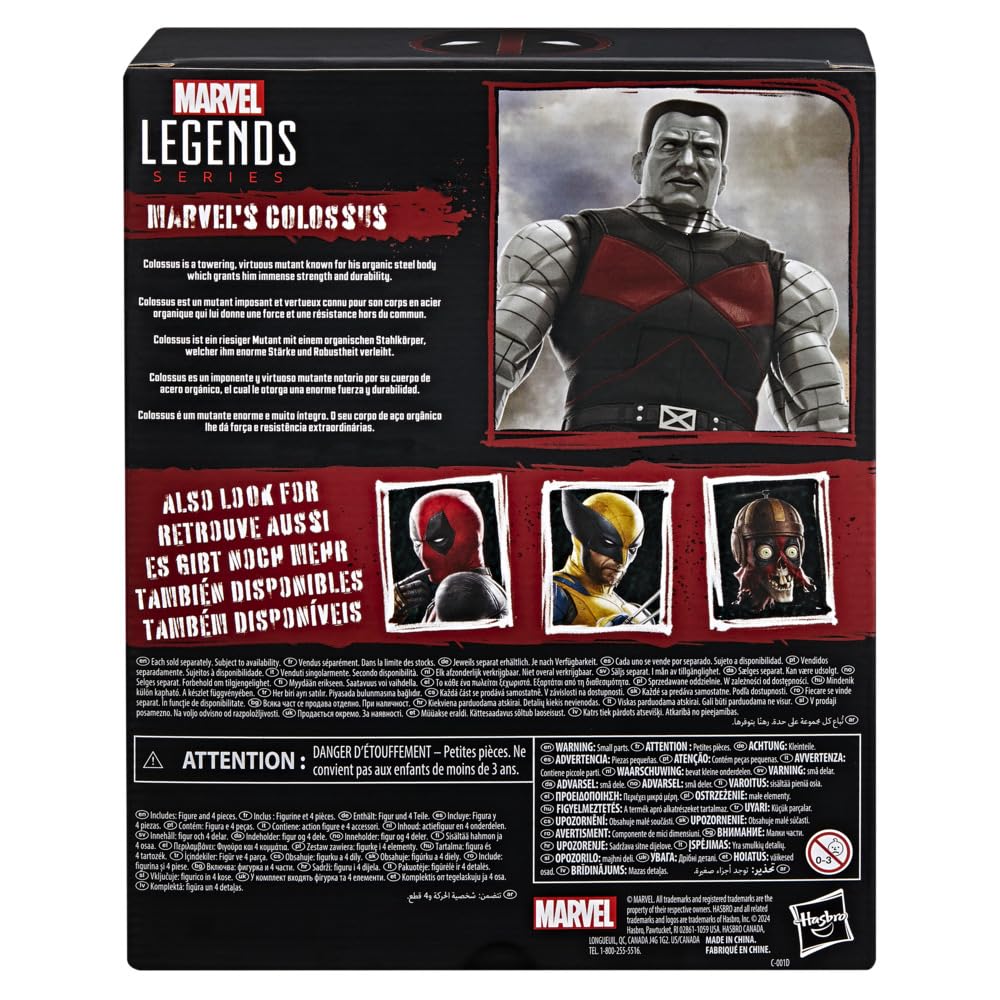 Marvel Legends Series Colossus, Deadpool Legacy Collection Deluxe Collectible 6 Inch Action Figure