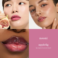 Thumbnail for NOONI Korean Lip Oil - Applefig | Long-Lasting, Moisturizing, Plumping, Revitalizing for Dry Lips, Waterproof, No Peel Off, Hydrating, Nourishing Crystal Clear, 0.12 FL Oz