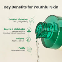 Thumbnail for AXIS-Y Daily Purifying Treatment Toner with Salicylic Acid & Centella Asiatica - Pore Minimizer, Oil Control & Blemish Treatment Face Exfoliator - Vegan Korean Skin Care BHA Toner - 6.76 fl. oz.