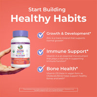 Thumbnail for MaryRuth's Organic Toddler Multivitamin Gummies | Ages 4+ | Vitamin A, C, D, E, B6, B12, Biotin, Iodine, Zinc | Immunity | Bone & Teeth Health | Skin & Vision Support | Vegan | Gluten Free | 60 Count