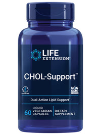 Thumbnail for Life Extension CHOL-Support™, Helps Maintain Already Healthy Cholesterol, Heart Health, Artichoke Leaf Extract, Vitamin B5 pantethine, Gluten-Free, Non-GMO, Vegetarian, 60 Capsules
