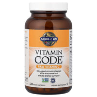 Thumbnail for Garden of Life Vitamin Code Raw Vitamin C - 120 Capsules, 500mg Whole Food Vitamin C Capsules + Fruit & Veggie Blend & Probiotics, Supplements for Adults, Vegan, Gluten Free