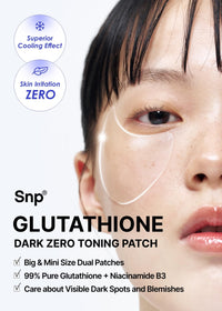Thumbnail for SNP [K Beauty Glutathione Dark Zero Toning Eye Patch | Nourishing Under Eye Patches for Blemishes and Dark Spots | Under Masks for Puffy Eyes and Dark Circles | Korean Skincare | 60 Patches