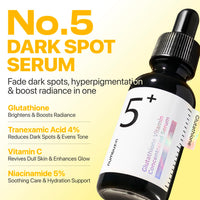 Thumbnail for numbuzin No.5 Vitamin Concentrated Serum, Dark Spot Care, Glutathione & Vitamin Serum, Korean Skincare, Tranexamic Acid 4%, Niacinamide 5%, for a Radiant-Looking Glow 1.01 fl oz