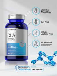 Thumbnail for Horbäach CLA Supplement | 300 Softgel Pills | Maximum Potency | Conjugated Lineolic Acid from Safflower Oil | Non-GMO, Gluten Free