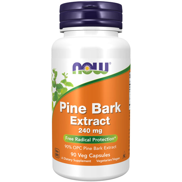 NOW Foods Pine Bark Extract 240 mg, 90 Vegetable Capsule (2 Pack)
