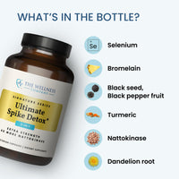 Thumbnail for The Wellness Company Ultimate Spike Detox – Dr. McCullough Designed - 3-in-1 Nattokinase, Turmeric, & Bromelain Extra Strength