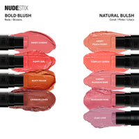 Thumbnail for Nudestix Nudies Bloom All Over Dewy Color – 3-in-1 Cream Blush Stick for Cheeks, Eyes & Lips with Built-In Brush | Sheer, Glossy Finish | Vegan, Long-Wear, Multi-Use Makeup (Bohemian Rose)