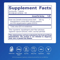Thumbnail for Pure Encapsulations Green Tea Extract (Decaffeinated) | Hypoallergenic Antioxidant Support for All Cells in the Body* | 120 Capsules