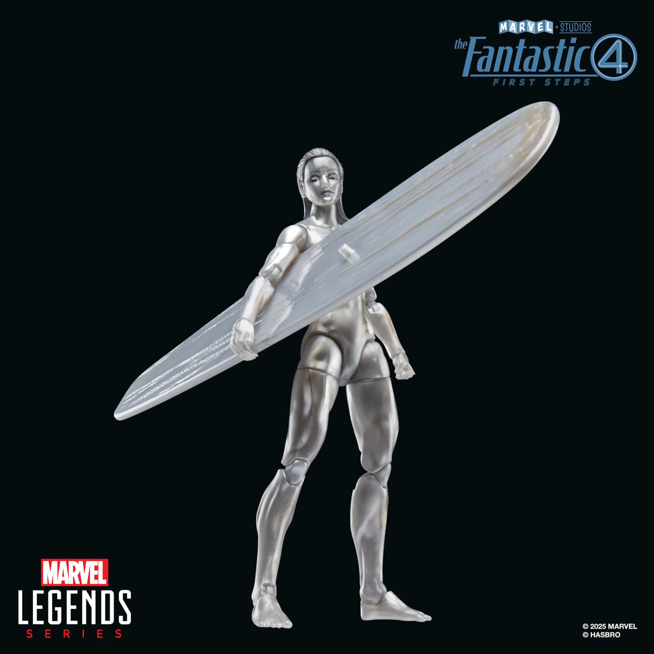 Marvel Legends Series Silver Surfer, The Fantastic Four: First Steps Movie Collectible 6 Inch Action Figure Toy