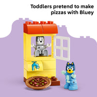 Thumbnail for LEGO DUPLO Bluey Pizza Girls with Muffin and Bluey - Learning and Building Toy for Toddlers, Ages 2+ - Bluey Playset with 2 Toy Figures for Boys & Girls - Gift Idea for Birthdays - 10469
