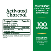 Thumbnail for Nature's Bounty Activated Charcoal 260 mg, 100 Capsules, Dietary Supplement to Support a Healthy Lifestyle