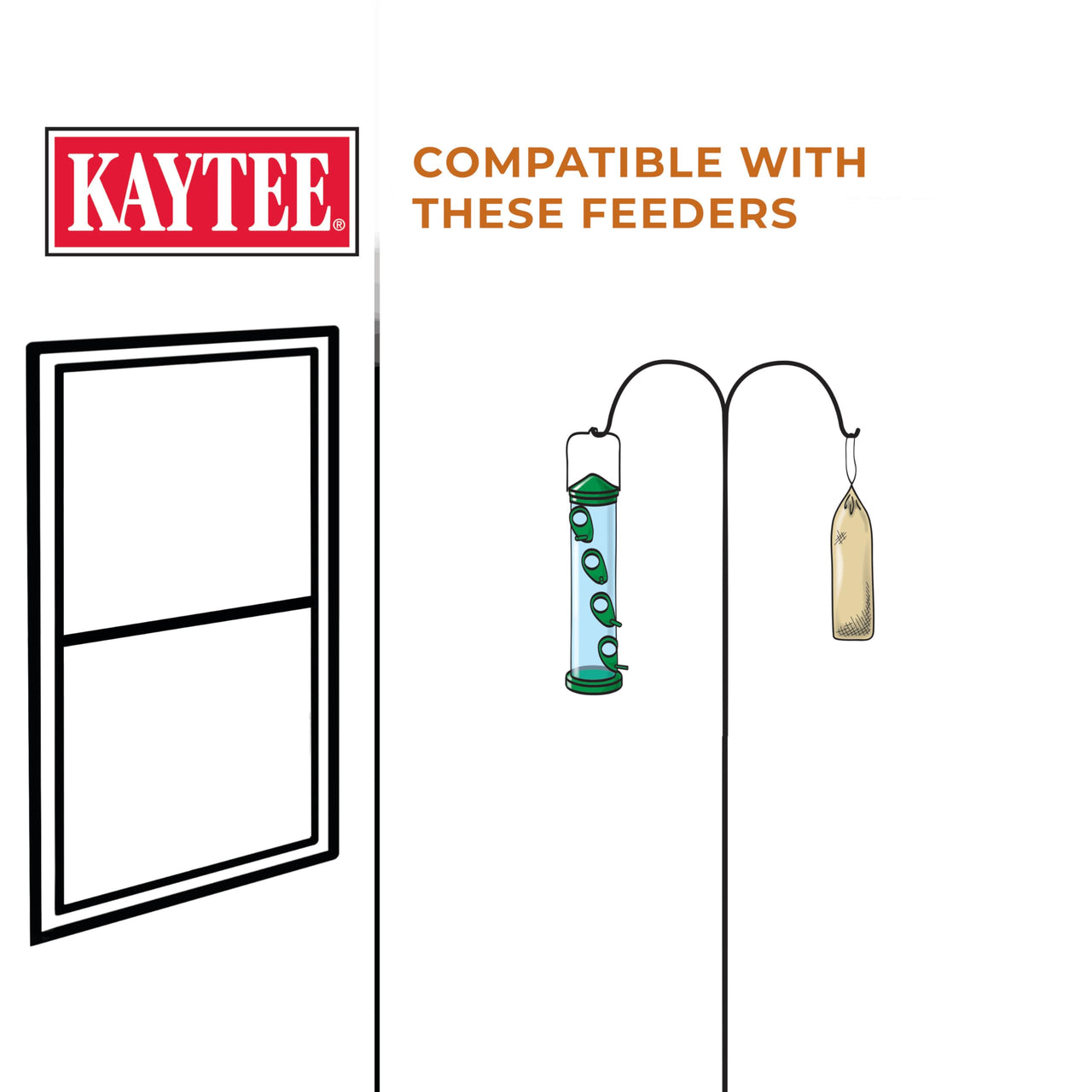 Kaytee No Mess Finch Seed and Nyjer Blend, Attracts Goldfinches, Chickadees, Junos, Finches and Other Wild Birds, 8 Pounds