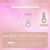 Thumbnail for Glow Recipe Hue Drops Bronzing Drops, Tinted Face Serum, Glow Primer + Liquid Highlighter, Niacinamide + Hyaluronic Acid, Radiant Warm Glow, Sunglow (40ml)