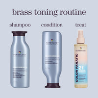 Thumbnail for Pureology Strength Cure Blonde Purple Shampoo for Blonde & Lightened Color-Treated Hair, 1.7 Fl Oz