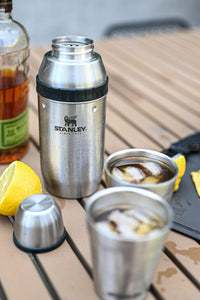 Thumbnail for Stanley Happy Hour Cocktail Shaker Set 20 oz | Bartender Kit for Camping and Travel | Cocktail Drink Mixing Set with 2 Cups | Insulated Stainless Steel | BPA-Free | Black 2.0