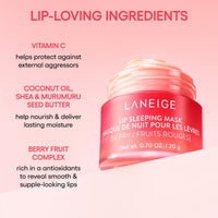 Thumbnail for LANEIGE Lip Sleeping Mask, Grapefruit: Nourishing Overnight Lip Treatment with Vitamin C, Shea & Murumuru Butter for Hydrating Dry, Flaky Lips