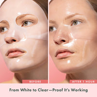 Thumbnail for Rael Collagen PDRN Hydrogel Face Masks – Deep Hydration with Salmon PDRN, Collagen, Peptide, and Hyaluronic Acid, Anti-Slip, Korean Skin Care (4 Count)