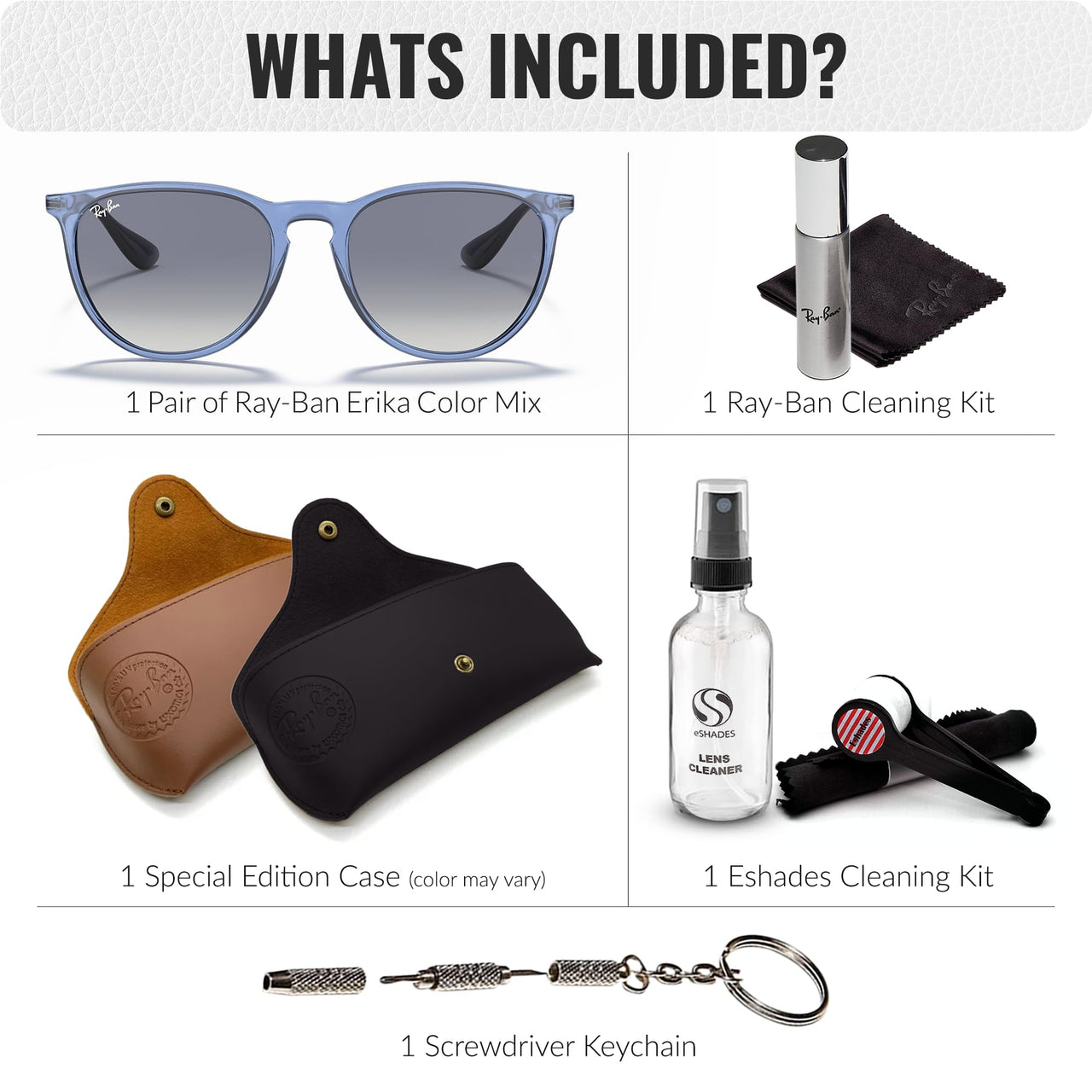 Ray-Ban RB4171 Erika Classic Phantos Shape Sunglasses for Men and Women- Timeless Classic Sun Glasses with Modern Elegance - Premium UV Protection - Designer Men's and Women's Sunglasses
