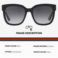 Thumbnail for Gucci GG0034SN Designer Sunglasses: Elegant Woman Square Frame Eyewear with Premium eSHADES Kit - Epitome of Luxury and Style