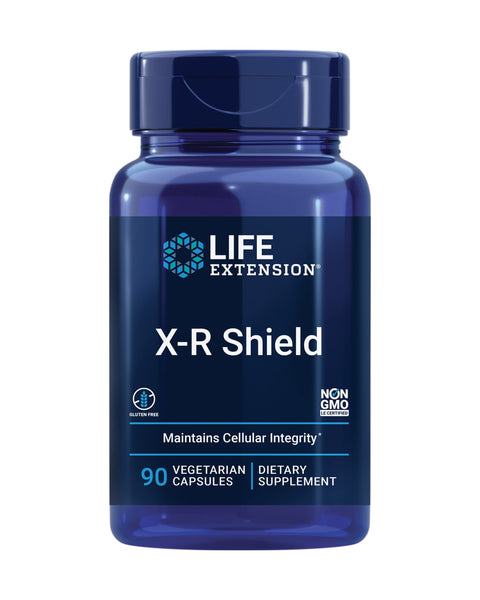 Life Extension X-R Shield, spirulina, Lemon Balm, Ginkgo biloba, Supports Cellular Integrity & DNA Health, Encourages Healthy Immune Response, Gluten-Free, Non-GMO, Vegetarian, 90 Capsules