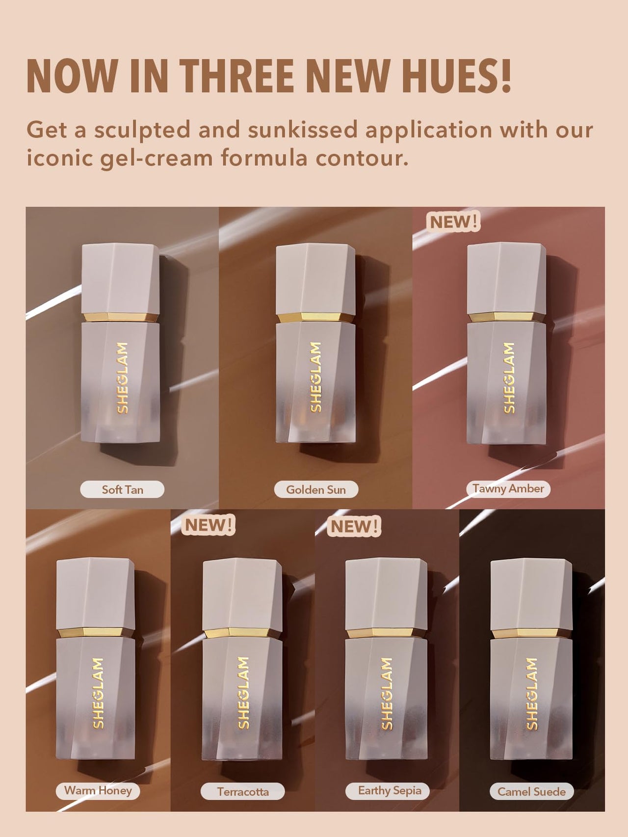 SHEGLAM Sun Sculpt Liquid Contour Stick Long Lasting Cream Bronzer Makeup-Golden Sun