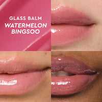 Thumbnail for Glow Recipe Glass Balm Lip Treatment - 12Hr Hydrating Lip Balm & Moisturizer with Hyaluronic Acid to Smooth, Plump & Protect from Dryness - Sheer Soft Pink Tint, Watermelon Bingsoo (15 ml)