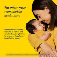 Thumbnail for Ritual Essential for Women Postnatal Multivitamin - Postpartum Vitamin - Omega-3 DHA & Choline for Lactation Support, Vitamin A, C, D3 & Zinc for Immune Function Support*, B12, Iodine, Biotin, 30 Day