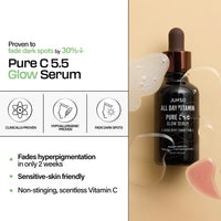 Thumbnail for All Day Pure C 5.5 Glow Serum 30ml | Aronia Fruit Extract | Pure Vitamin C (L-Ascorbic Acid) with Alpha-Arbutin&Ascorbyl Glucoside | fragrance-free, parabens-free | 1.01 fl oz, 30 ml