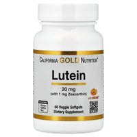 Thumbnail for California Gold Nutrition Lutein with Zeaxanthin from Marigold Extract, 60 Veggie Softgels